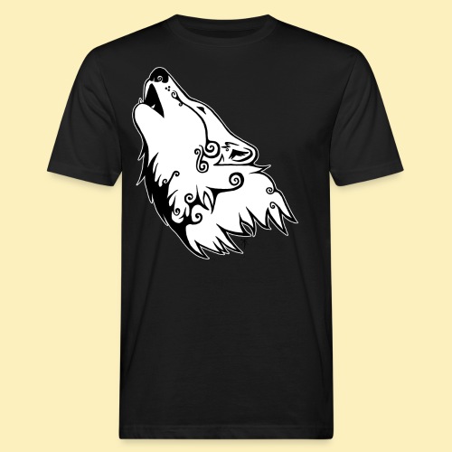 Le Loup de Neved (version contour blanc) - T-shirt bio Homme