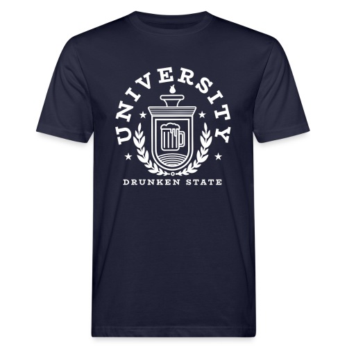 University Drunken State - Männer Bio-T-Shirt