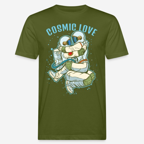 kosmische Liebe Astronautenraum - Männer Bio-T-Shirt