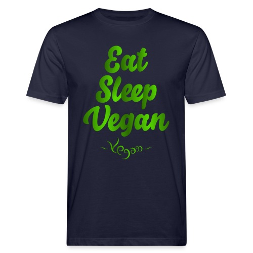 Eat Sleep Vegan - Miesten luonnonmukainen t-paita