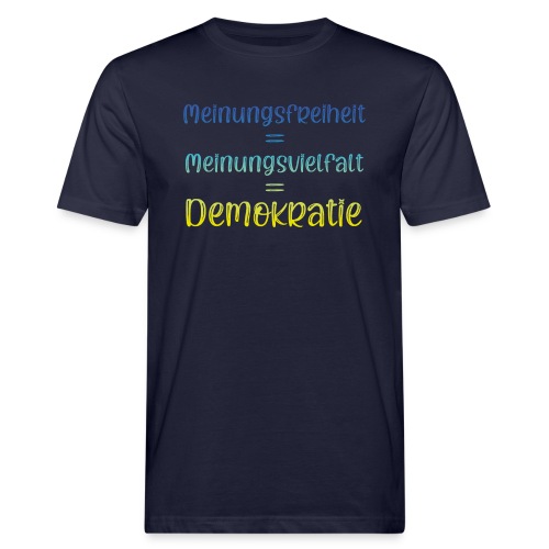 Freiheit Vielfalt Demokratie - Männer Bio-T-Shirt