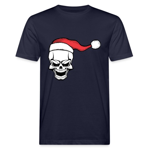 Weihnachten Xmas Totenkopf - Männer Bio-T-Shirt