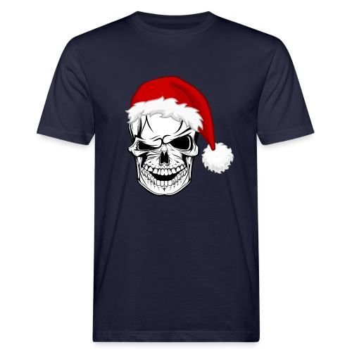 Weihnachten Xmas Totenkopf - Männer Bio-T-Shirt