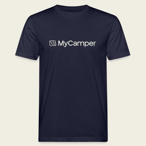 MyCamper Logo creamwhite - Männer Bio-T-Shirt