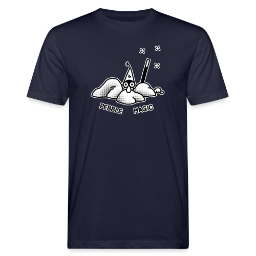WIZARDS pebble magic bw - Männer Bio-T-Shirt