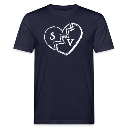 SAD VIBES HEART / WHITE - Men's Organic T-Shirt