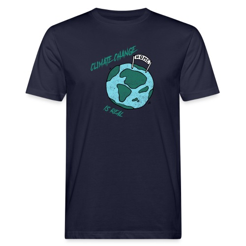 Climate change is real - Mannen Bio-T-shirt