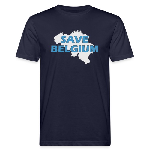Save Belgium logo - Mannen Bio-T-shirt