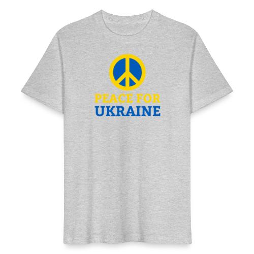 Peace for Ukraine Frieden Support Solidarität - Männer Bio-T-Shirt