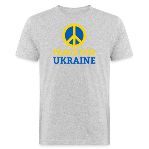 Peace for Ukraine Frieden Support Solidarität - Männer Bio-T-Shirt