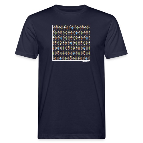 Wimmelbild Bavarions - Männer Bio-T-Shirt