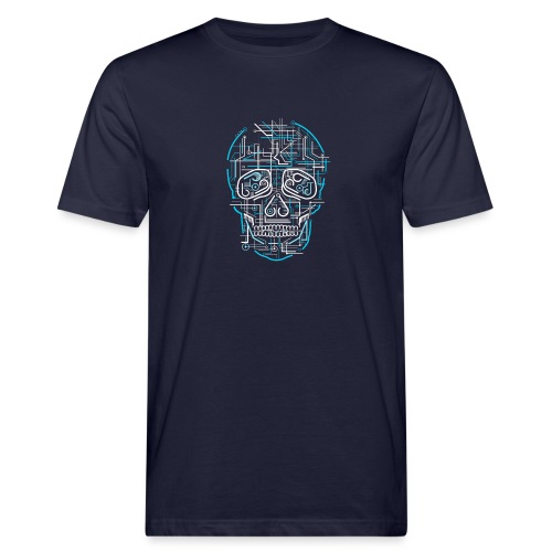 electric skull tshirt ✅ - Männer Bio-T-Shirt