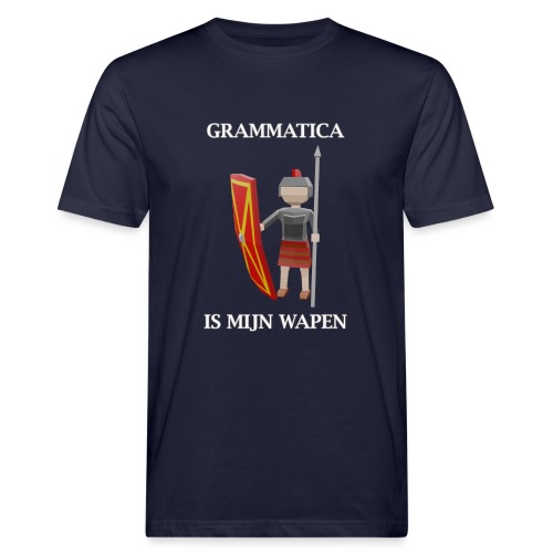 Grammatica is mijn wapen (Nederlands) - Men's Organic T-Shirt