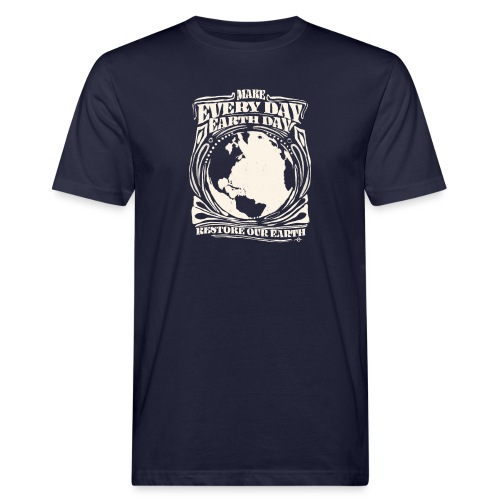 Make every day Earth Day WHITE - Ekologiczna koszulka męska