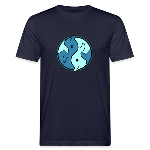 delphin yin und yang - Männer Bio-T-Shirt