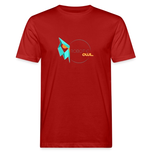 robotic owl - Camiseta ecológica hombre