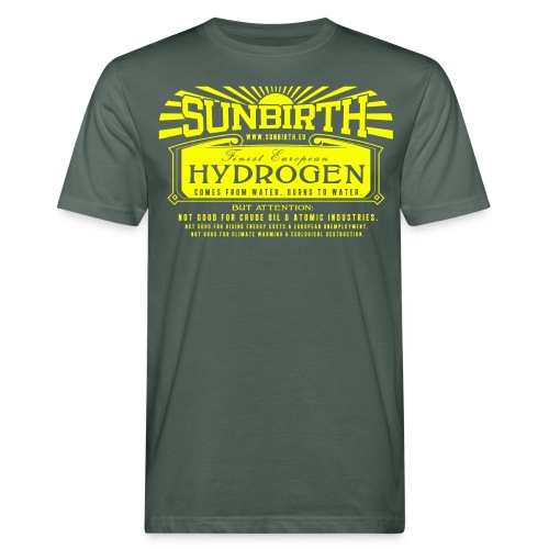SUNBIRTH HYDROGEN yellow - Männer Bio-T-Shirt