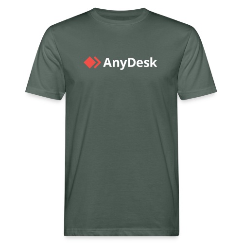 AnyDesk - logo white - Männer Bio-T-Shirt