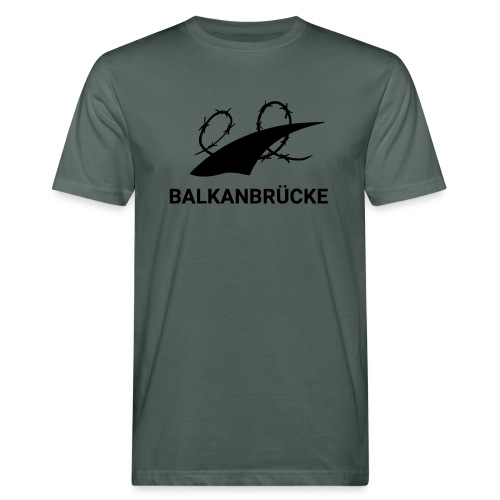 Balkanbrücke Logo - Männer Bio-T-Shirt