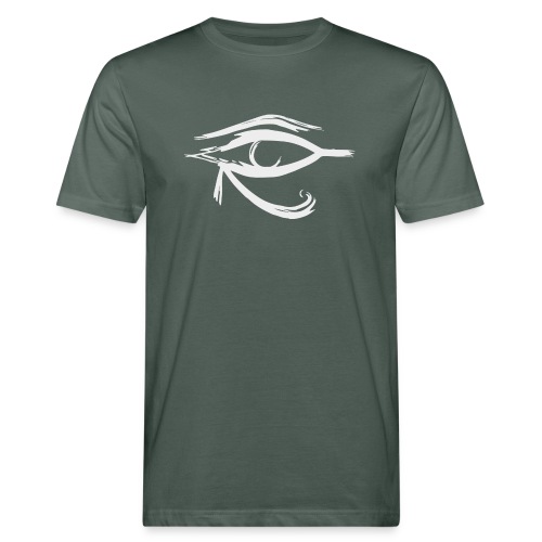 Horus Auge Lichtgrau - Männer Bio-T-Shirt