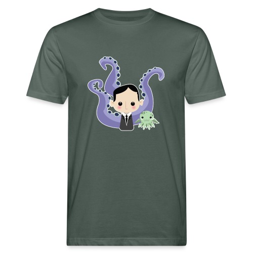 Lovecraft and Cthulhu - T-shirt ecologica da uomo