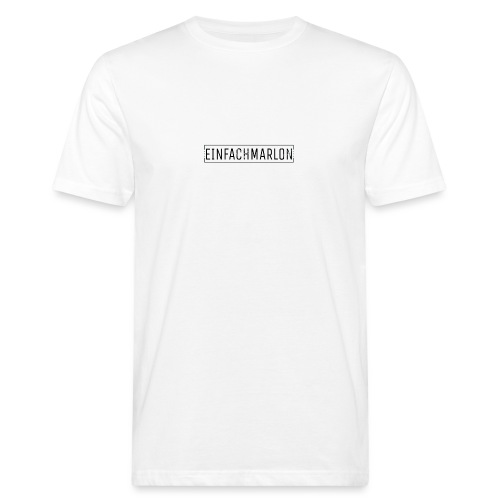 EinfachMarlon Logo - Männer Bio-T-Shirt