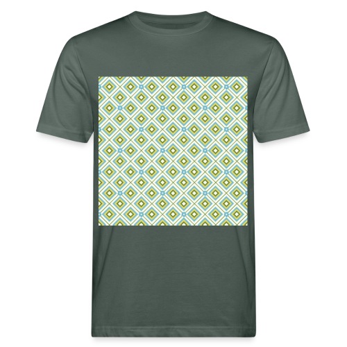 DIAMANTES azules y verdes - Camiseta ecológica hombre