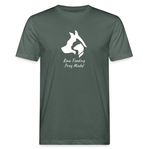 logo raw feeding blanc - T-shirt bio Homme