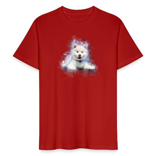 Husky sibérien Blanc chiot mignon -by- Wyll-Fryd - T-shirt bio Homme