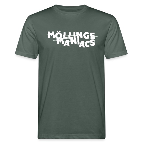 Möllinge Maniacs Vit logga - Ekologisk T-shirt herr