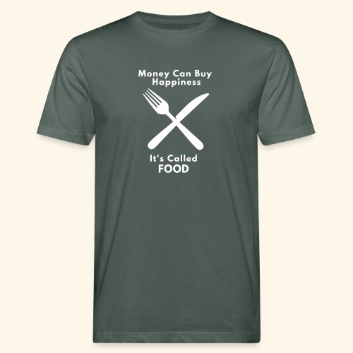 Money Can Buy Happiness It's Called FOOD - Men's Organic T-Shirt