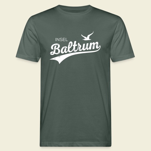 Baltrum-Logo Möwe - Männer Bio-T-Shirt