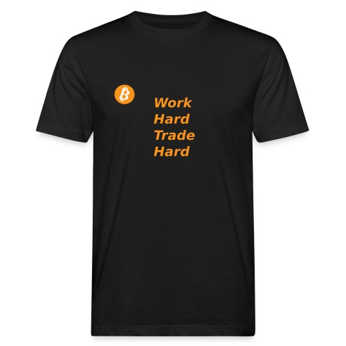 Trade Hard Bitcoin - Mannen Bio-T-shirt
