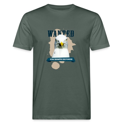WANTED - Fischbrötchendieb - Männer Bio-T-Shirt