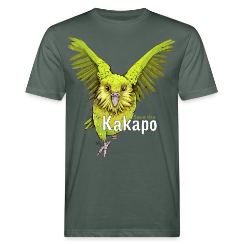 Kakapo - The Parrot from New Zealand - Men's Organic T-Shirt