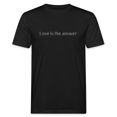 Love is the answer - Männer Bio-T-Shirt