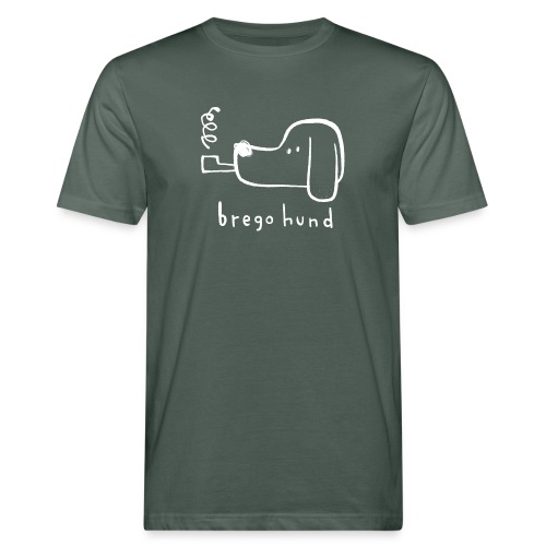 Brego Hund - Økologisk T-skjorte for menn