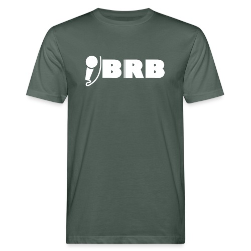 BRB Logo - Weiß - Männer Bio-T-Shirt