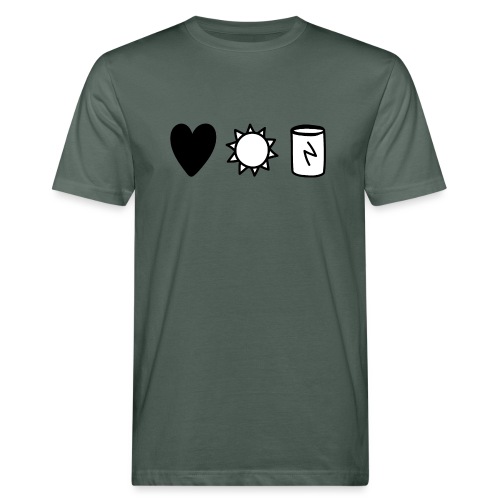Liebe, Licht und Energie - Männer Bio-T-Shirt