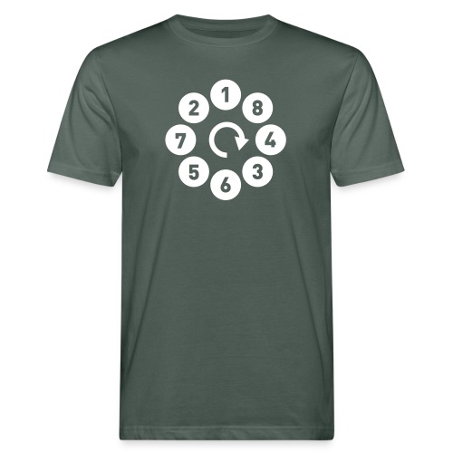 v8firing01b - Økologisk T-skjorte for menn