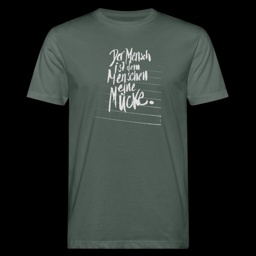 Mensch Mücke gray - Männer Bio-T-Shirt