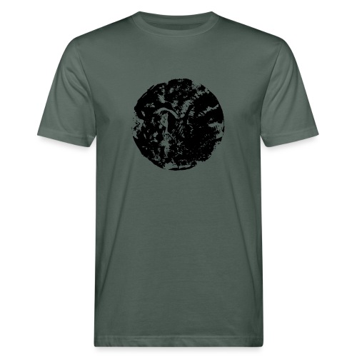 Schwarzer Kreis | Mond - Männer Bio-T-Shirt