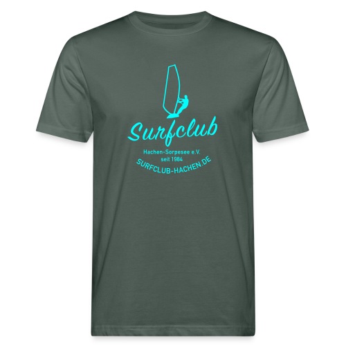 Surfclub cyan - Männer Bio-T-Shirt