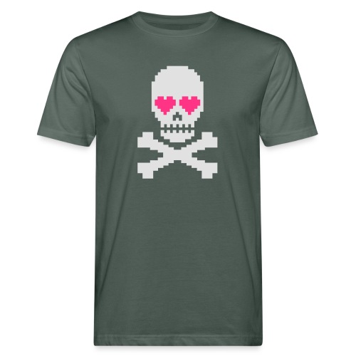 Skull Love - Mannen Bio-T-shirt