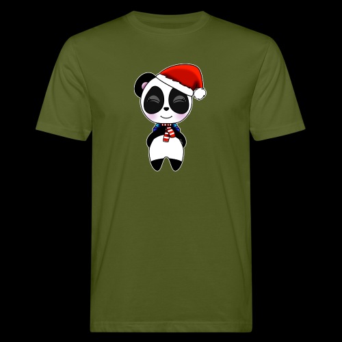 Panda noel bonnet - T-shirt bio Homme