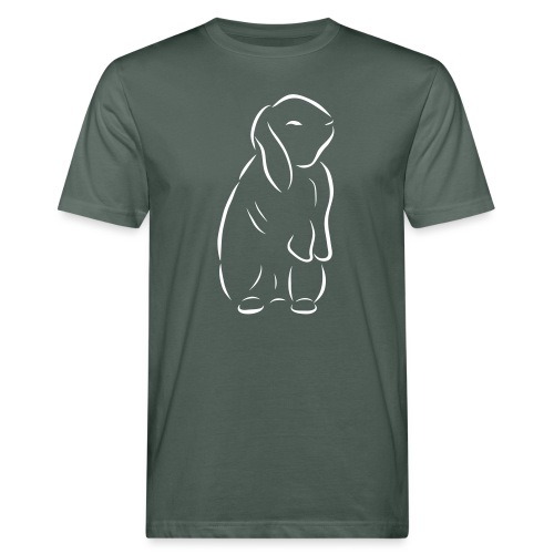stehendes Häschen Hase Kaninchen Zwergkaninchen - Männer Bio-T-Shirt