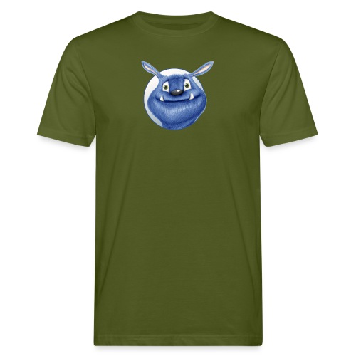 blaues Monster - Männer Bio-T-Shirt
