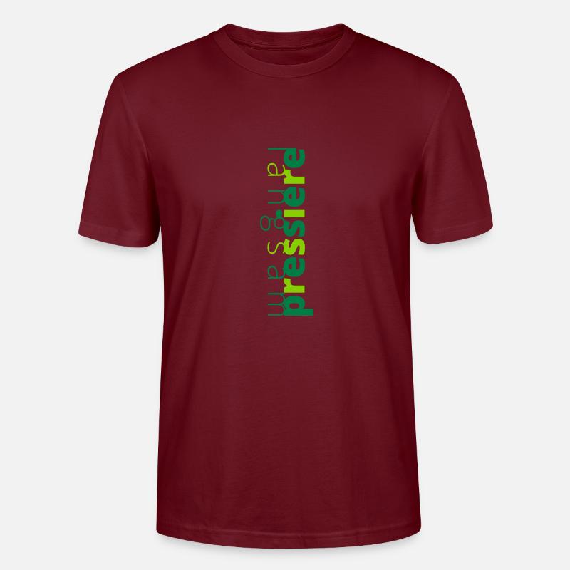 Langsam Pressiere - Stanley/Stella Unisex Bio-T-Shirt CRAFTER - Burgunderrot