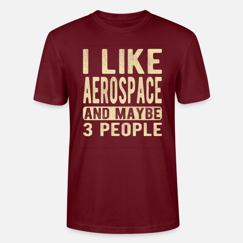 Dicton de l’aérospatiale - T-shirt bio CRAFTER Stanley Stella Unisexe - bordeaux