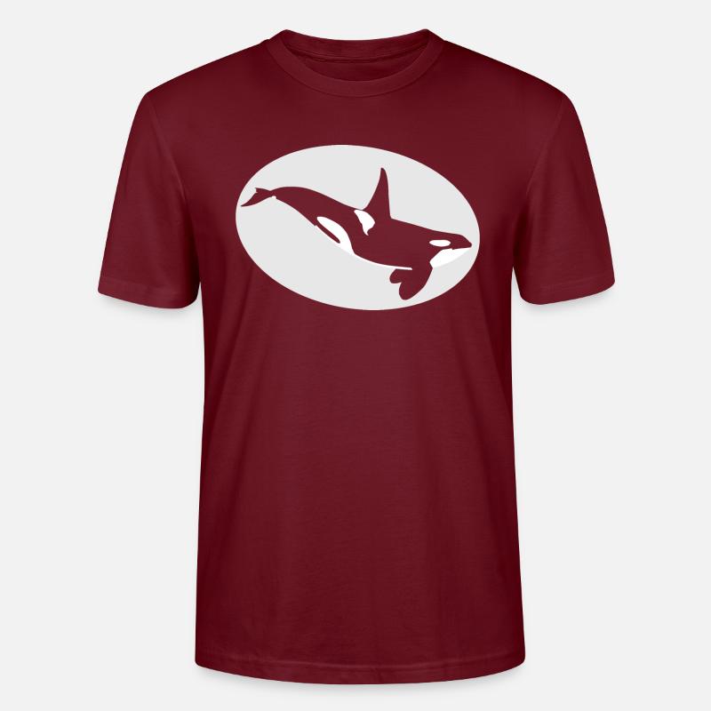 Schwertwal - Stanley/Stella Unisex Bio-T-Shirt CRAFTER - Burgunderrot